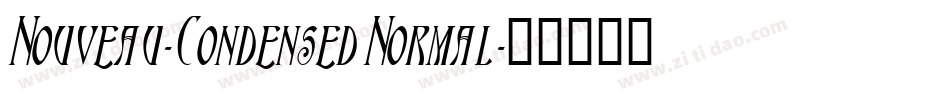 Nouveau-Condensed Normal字体转换